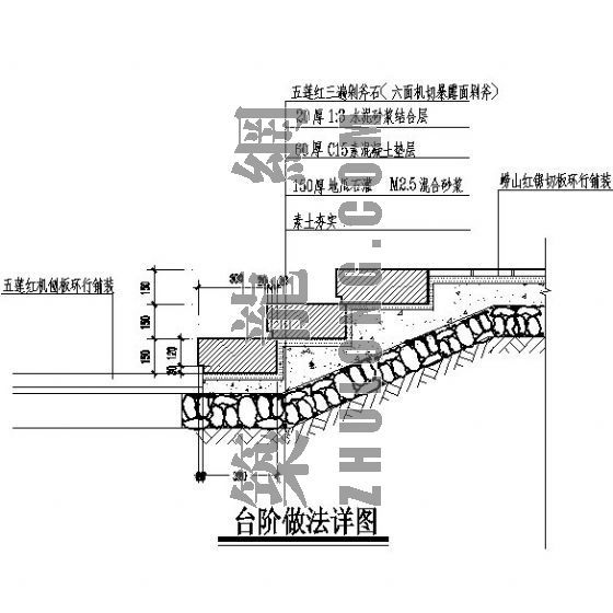 台阶法施工资料下载-台阶做法详图