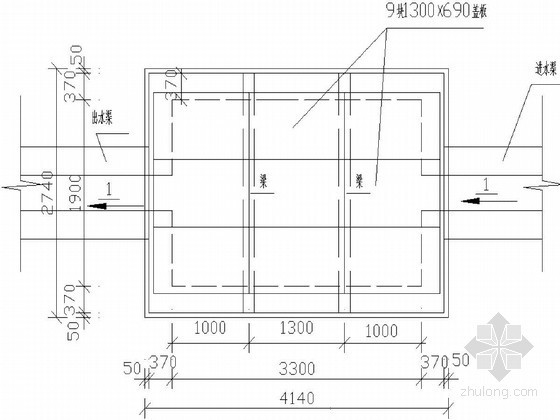 边坡cad设计资料下载-某地质灾害治理工程边坡支护沉沙井设计图