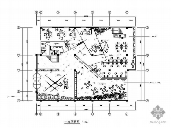 三层办公楼方案总平图资料下载-三层办公楼设计方案图