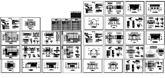 古建游廊结构施工图资料下载-某园林古建全套施工图