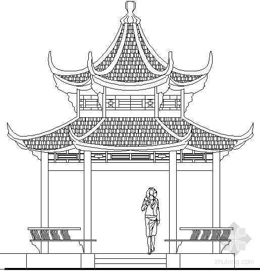 防腐木六角亭全套施工图资料下载-重檐六角亭全套施工图