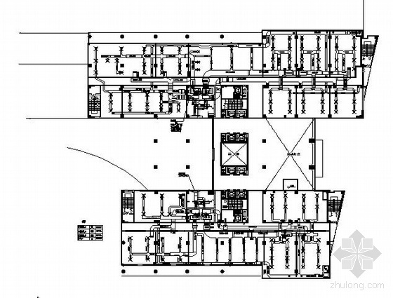 西区海底隧道资料下载-某软件园西区6#楼三层至五层空调竣工图