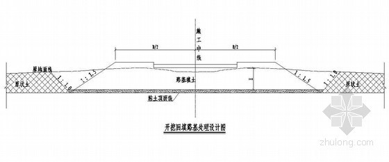 路基的设计弯沉值资料下载-市政道路工程路基处理节点详图设计