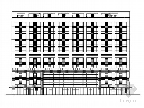7层综合楼建筑设计图纸资料下载-[江苏]现代风格市级甲等医院综合楼建筑设计施工图（知名设计院）