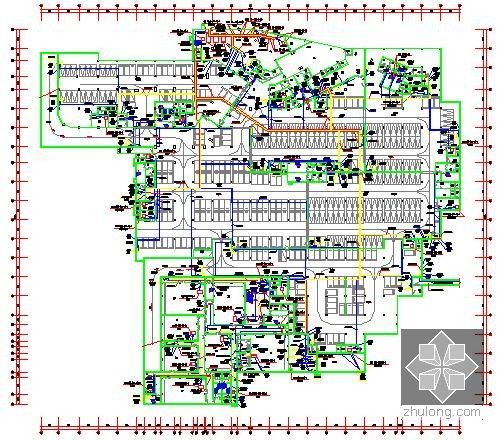 [湖南]2015年商业广场项目建筑安装工程预算书(含地下商业 图纸)-地下二层配电平面图