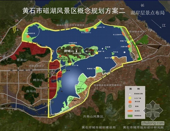 红色景区设计方案资料下载-湖北黄石某风景区规划设计方案