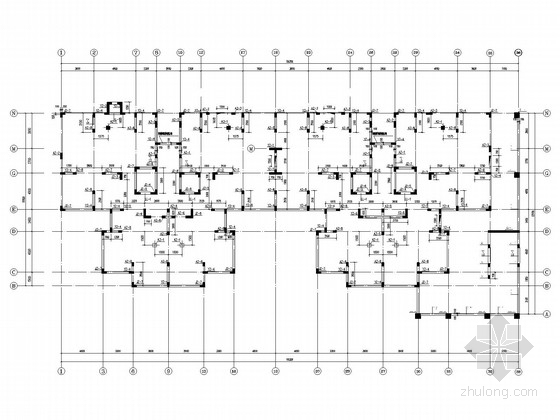 18层施工网格图资料下载-地下二层，18层框剪住宅结构施工图