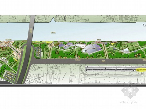 水景住宅设计方案介绍资料下载-[盐城]某滨水景观带规划设计方案