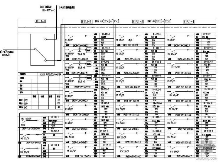 发电机环保机房设计资料下载-发电机机房配电系统图