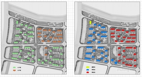 [北京]某住宅区规划及单体设计方案文本-户型配比分析