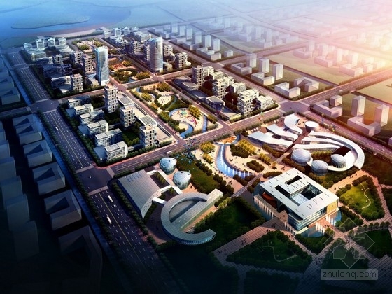商务中心单体设计说明资料下载-[安徽]城市规划及单体设计方案文本