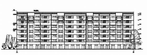 带楼梯的平面布置图资料下载-带阁楼的七层砖混住宅楼建筑结构图纸