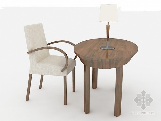 西班牙混凝土桌椅装置资料下载-单人桌椅