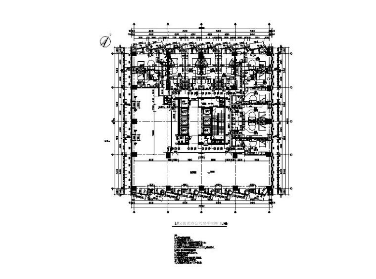 [福建]高层现代穿插式商业综合体建筑设计方案文本（含效果图）-高层现代穿插式体块商业综合体建筑平面图