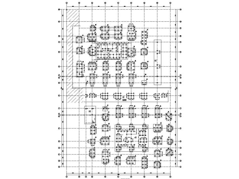 [江苏]框剪结构高层酒店商务楼与多层框架结构会议中心结构施工图（含全套幕墙结构）-桩位平面布置图.jpg