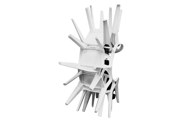 可回收白色塑料椅装置亭-1 (7)