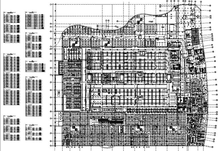 商业硬铺广场平面图资料下载-某大型超市电气平面图
