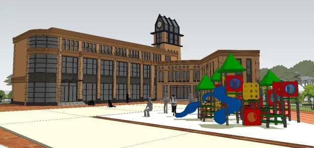 SketchUp技巧及幼儿园建筑SU模型_6