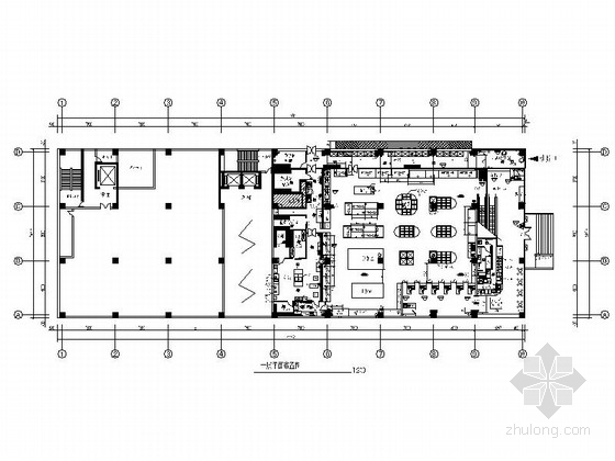超市装修CAD资料下载-[上海]时尚现代生鲜食品超市室内装修施工图