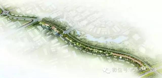 带状公园景观设计案例资料下载-洮南市新城带状公园景观设计