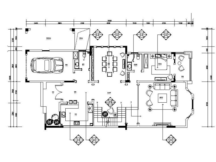 一层英伦风格资料下载-英伦风格别墅样板房设计施工图（含效果图）