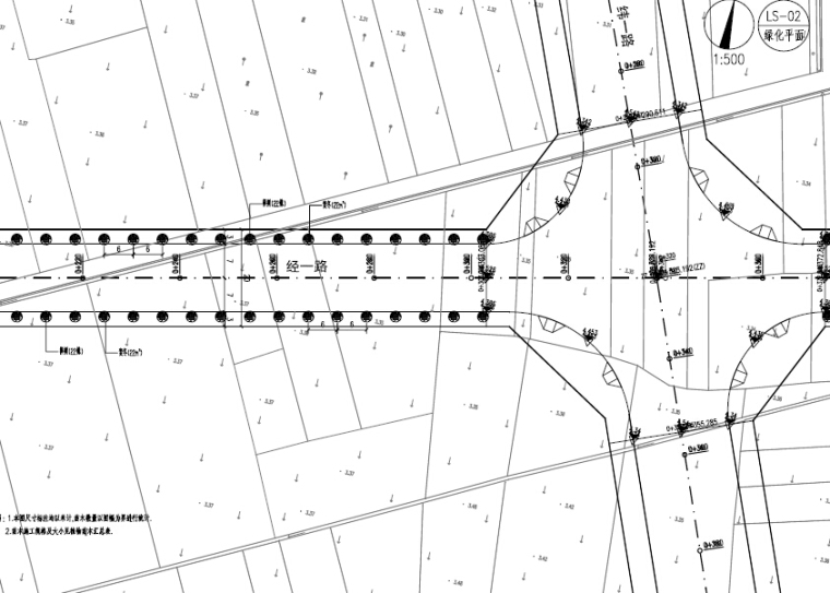 城市混凝土道路施工图资料下载-城市支路道路及绿化工程施工图设计41张