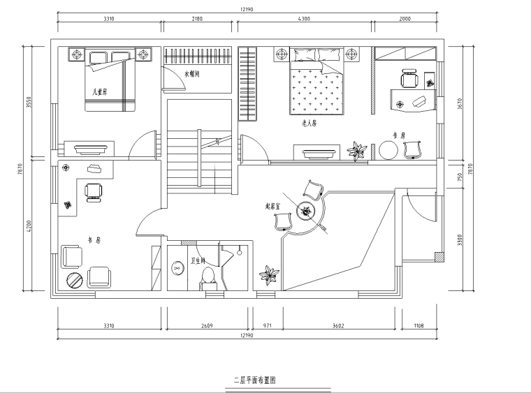 400平米中式别墅施工图资料下载-[广东]某高档三层别墅施工图及效果图