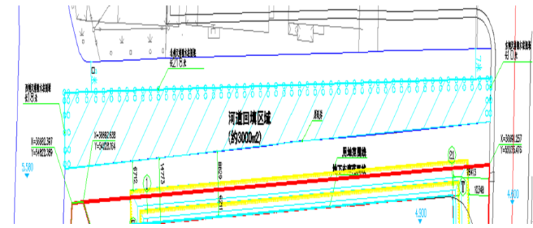 河道驳岸施工方案资料下载-广场北侧河道围堰及填土施工方案