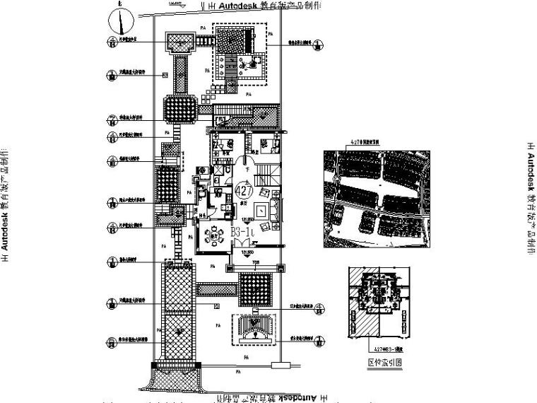 [河北]别墅样板房园林工程施工图（著名设计公司）-别墅平面