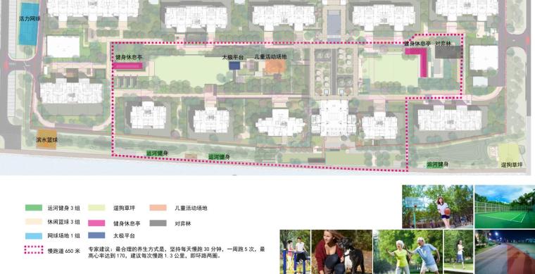 [江苏]苏州东方城颐和上院景观概念性方案设计（休闲，养生）-C运动主体动线分析