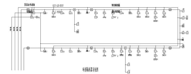 火灾自动报警及消防联动控制系统图-环形隔离器系统图