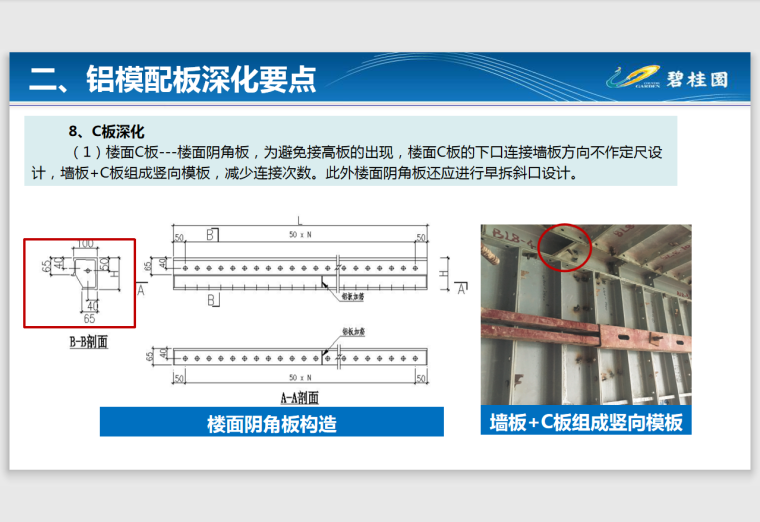 知名地产铝模施工图深化以及配板深化及免抹灰工艺-60页-C板深化