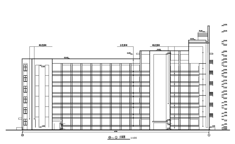 6层框架结构教学楼建筑结构施工图（CAD、30张）_1