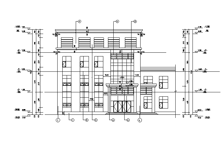 [陕西]多层剪力墙结构员工宿舍及活动室建筑施工图-多层剪力墙结构员工宿舍及活动室建筑平面图