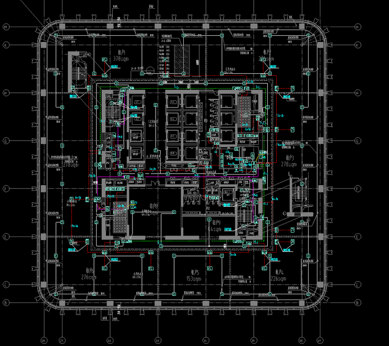 [地标建筑]上海前滩中心超高层办公楼图纸（建筑、结构、机电）-火灾自动报警