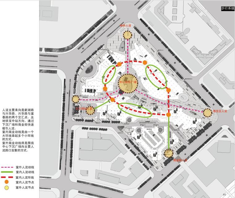 [深圳]西岸商业广场概念方案设计-步行系统