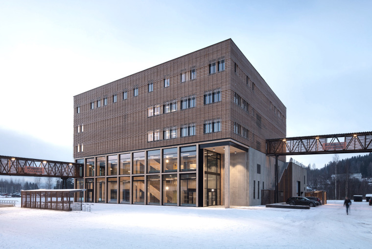 主教学楼平面资料下载-挪威科技大学Gjøvik校区教学楼