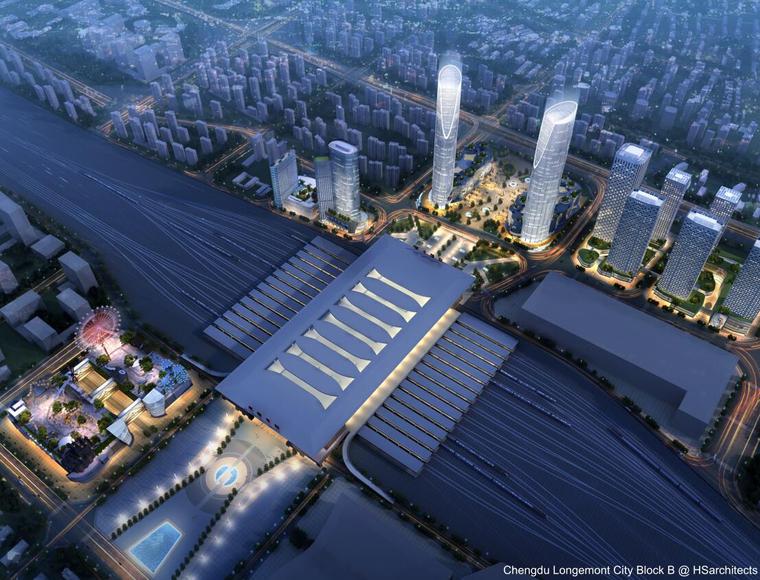 成都东站设计资料下载-[四川]成都东客站龙之梦城商业建筑方案文本（PDF+72页）