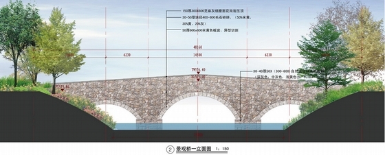 景观桥设计说明图片