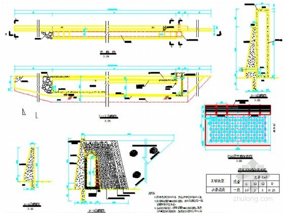 截污沟工程设计资料下载-道沟截引工程设计节点详图