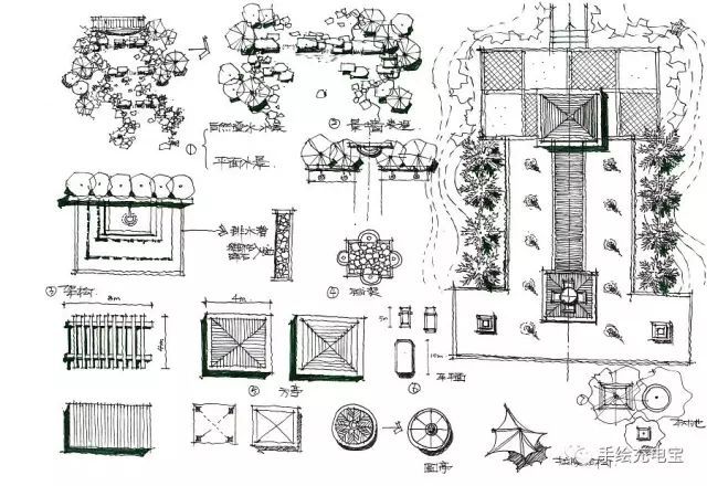 园林小景平面图手绘资料下载-景观手绘进阶篇