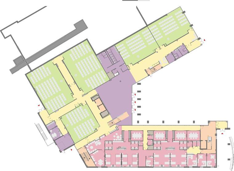 加拿大大学建筑设计鼓励跨学科交流-LEVEL_1_PLAN_-_NO_TAGS_(replacement)