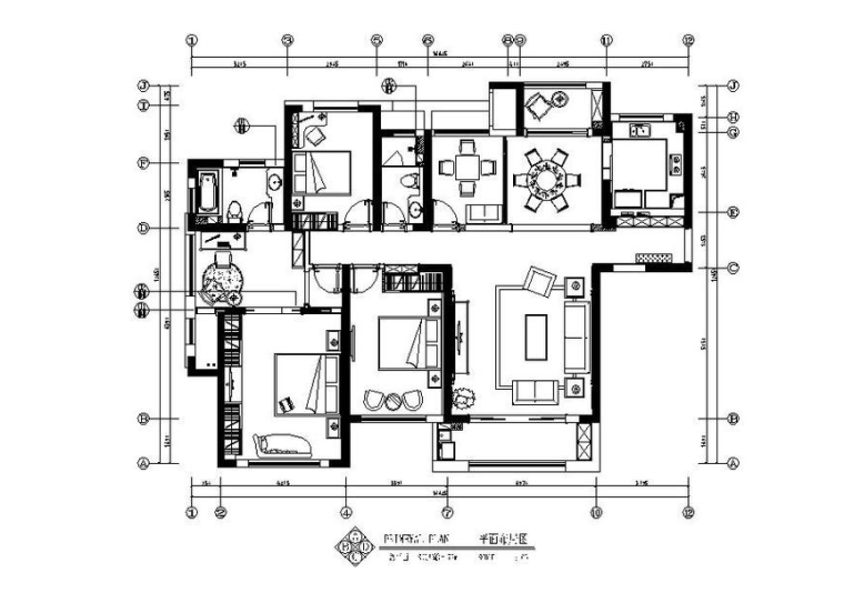 欧式奢华主卧资料下载-[长沙]欧式低调奢华四居室设计施工图（含效果图）