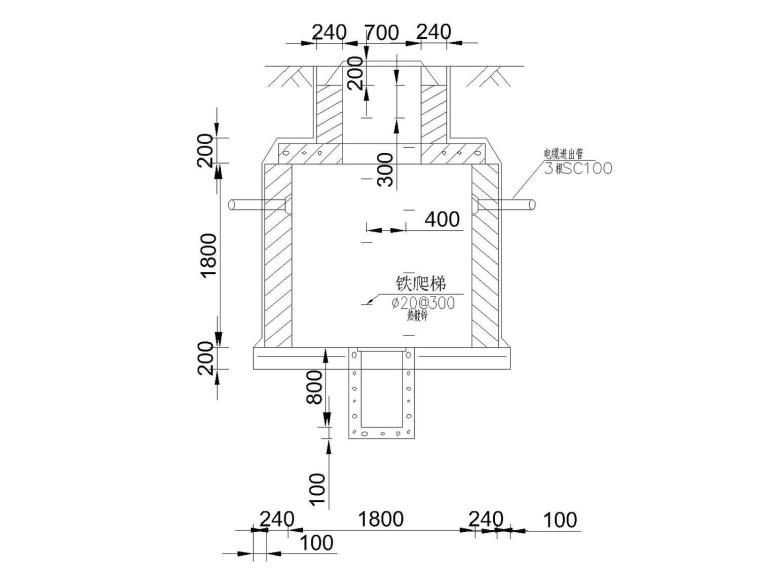 室外电缆井CAD资料下载-低压电缆井