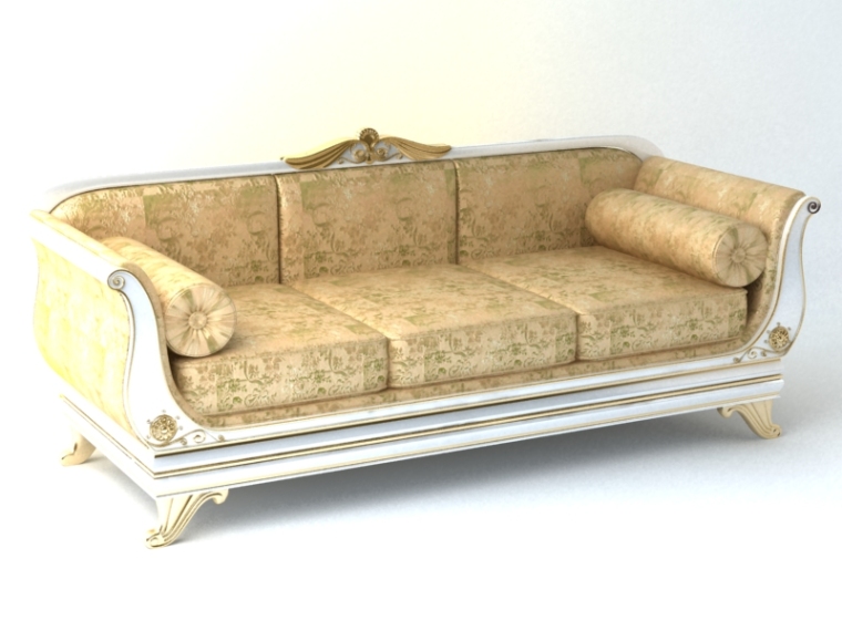 大气舒适沙发资料下载-舒适大气沙发3D模型下载