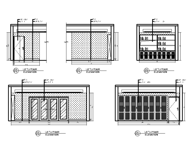 欧式风格别墅设计CAD施工图（含效果图）立面图