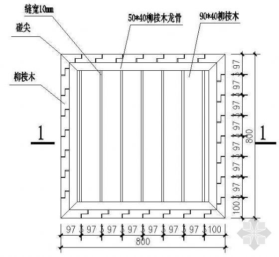 园林花坛施工详图资料下载-木花坛施工详图