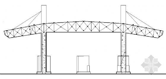 收费站收费广场设计图资料下载-某收费站建施设计