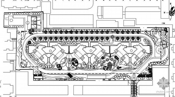 居住小区总体平面图资料下载-某小区景观设计总体平面图