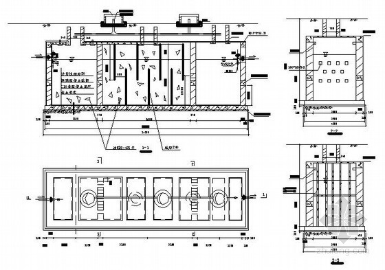 化粪池cad图纸资料下载-环保化粪池图纸
